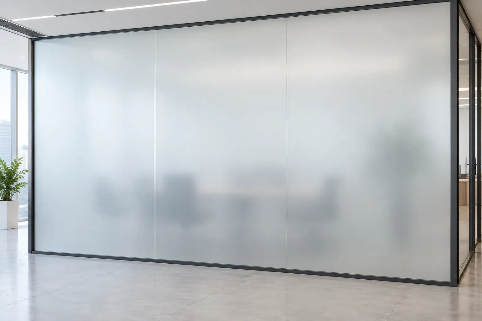 Glasdekorfolie Frosted 8810 in der Anwendung