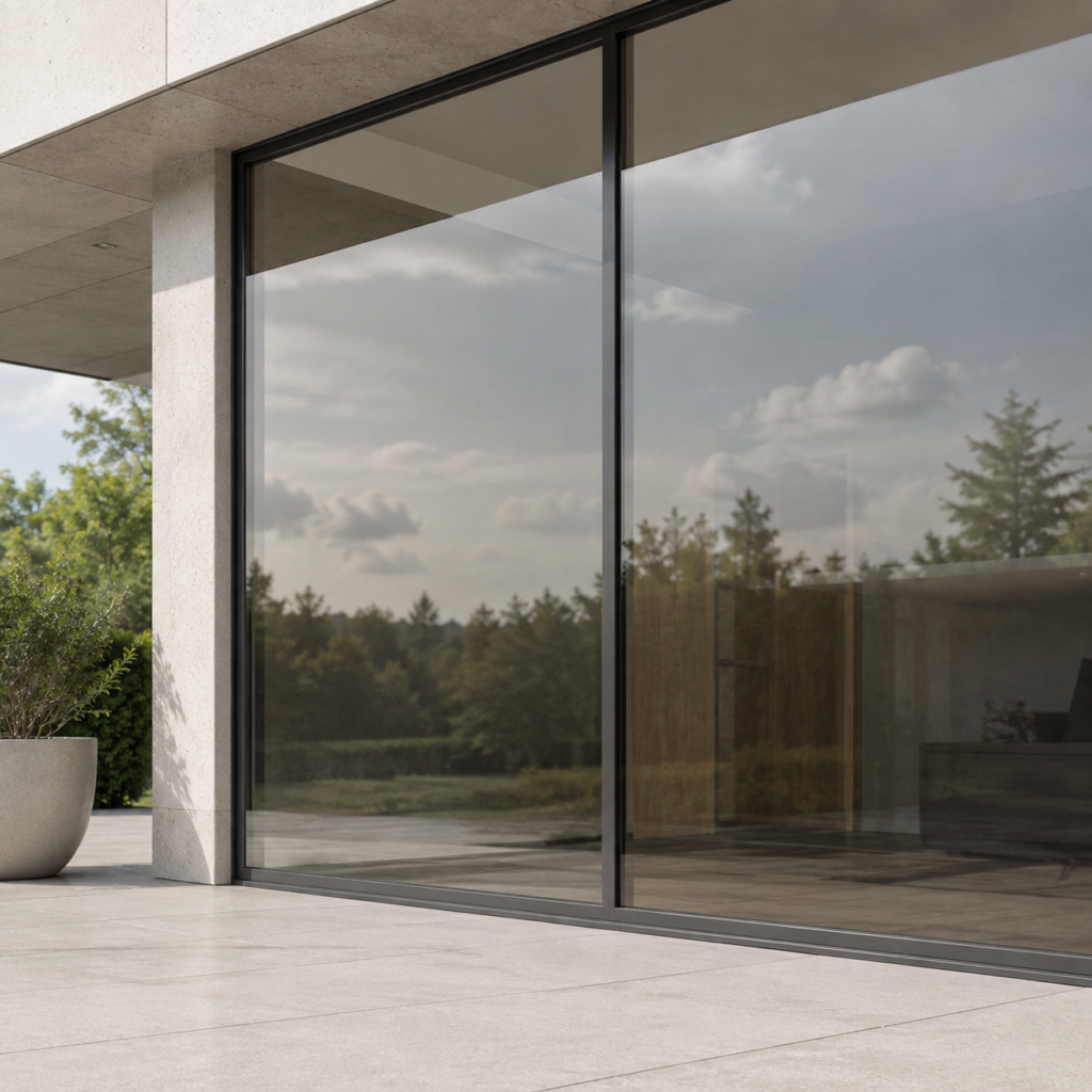 ImagePerfect 7108 Nature 80 EXT Sonnenschutzfolie auf Fensterfront